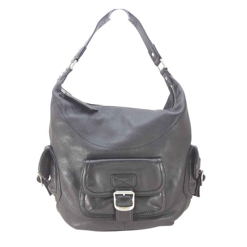 Michael Kors Astin Hobo Bag Black Excellent Pebbled Leather Utility Pockets